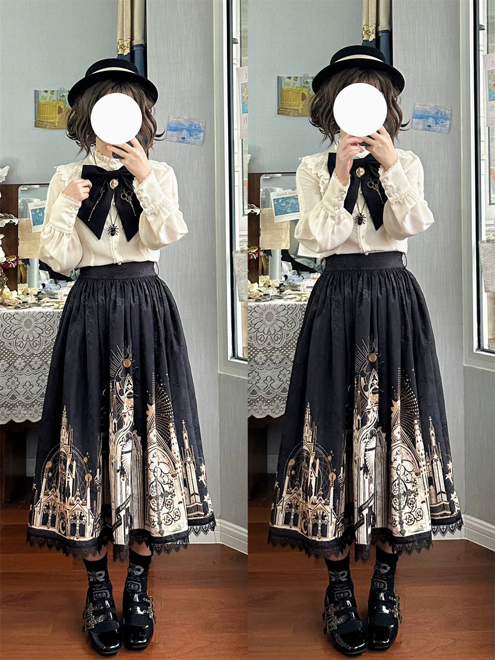 [Sale period ended] Sanctuary Gothic Lolita print skirt