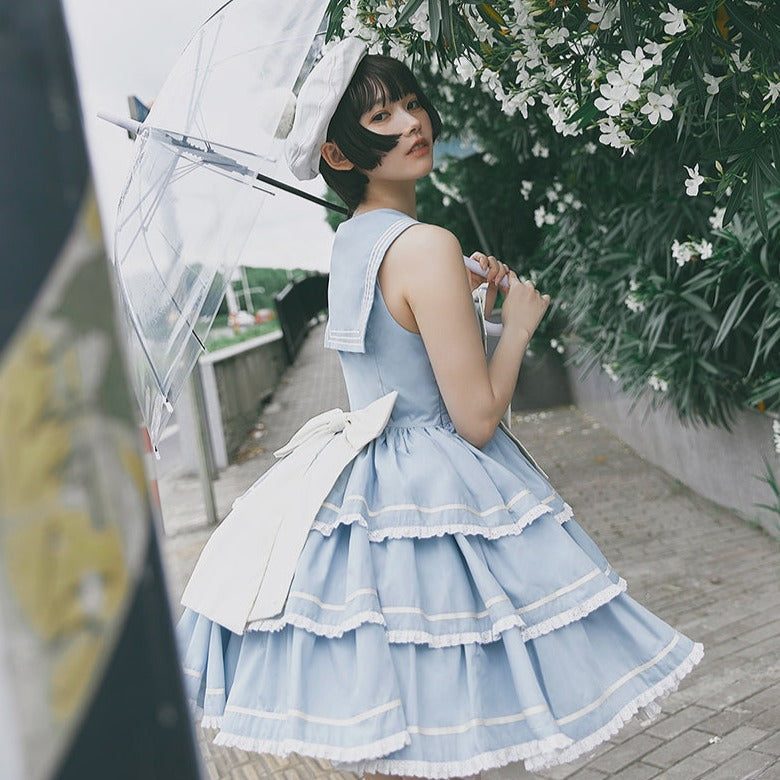 In the Sea Breeze marine style jumper skirt