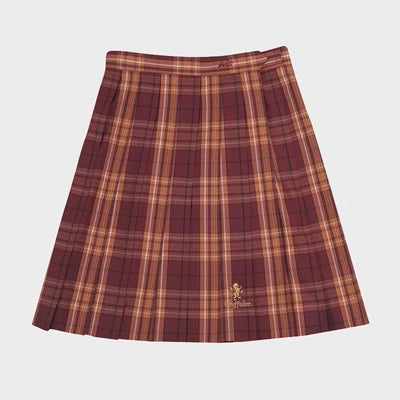 Hogwarts School of Witchcraft and Wizardry Check school-style pleated skirt