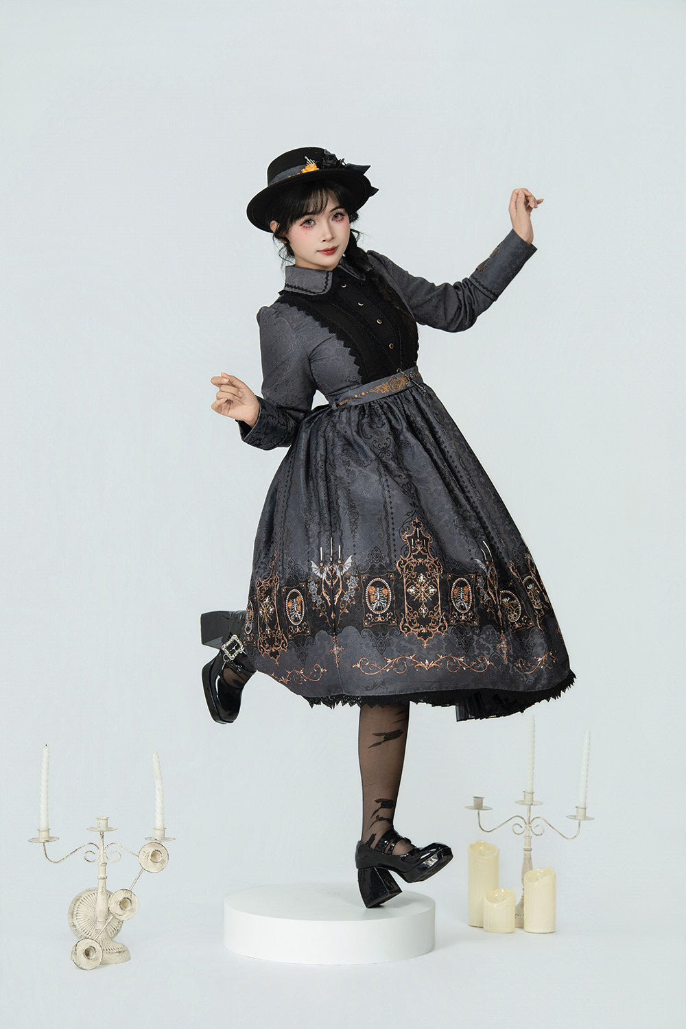 【受注予約1/18まで】Blood Night Lantern Master プリントワンピース・ストレート袖タイプ