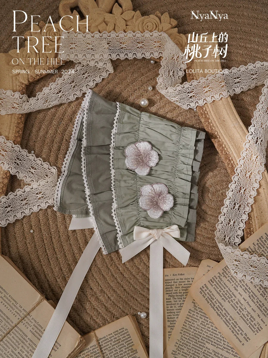 PEACH TREE 刺繍半袖ブラウス