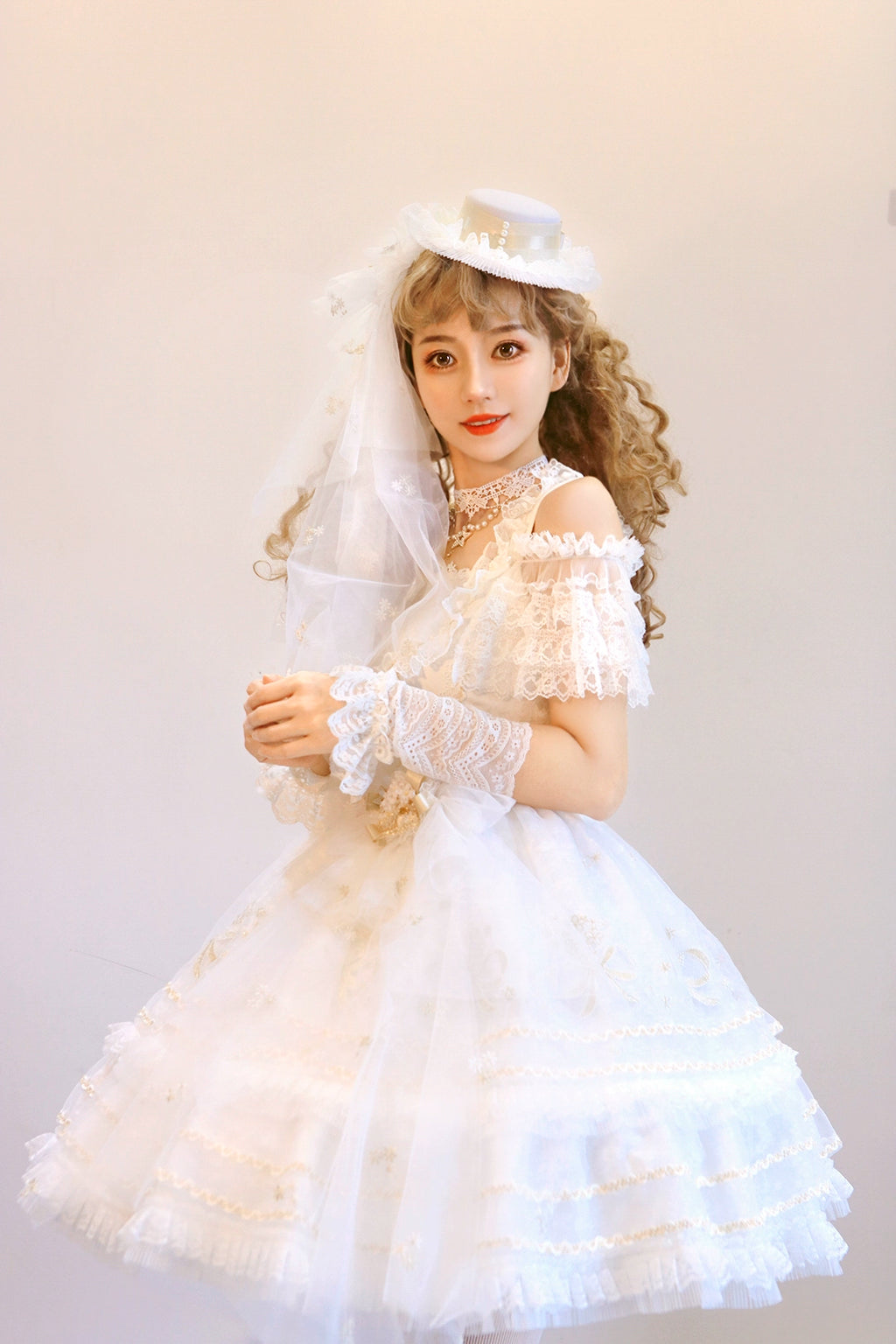 Snow Dream Dance Flower Jumper Skirt