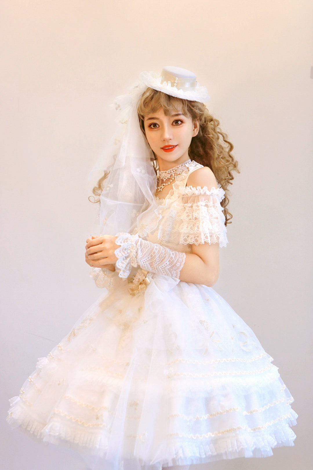 Snow Dream Dance Flower Jumper Skirt