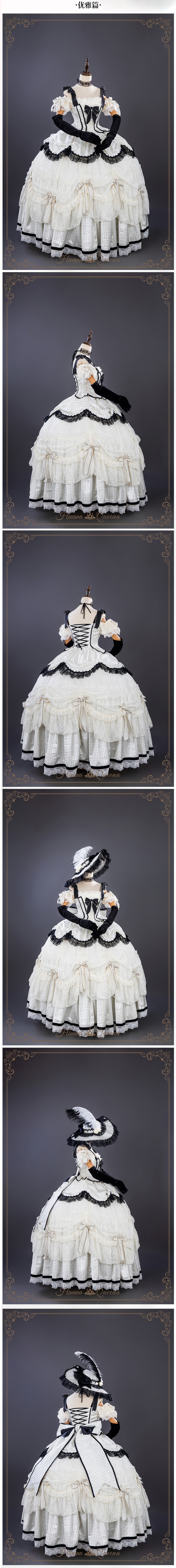 【受注予約11/23まで】The Nightingale of Paris モノトーンドレス・エレガントタイプ