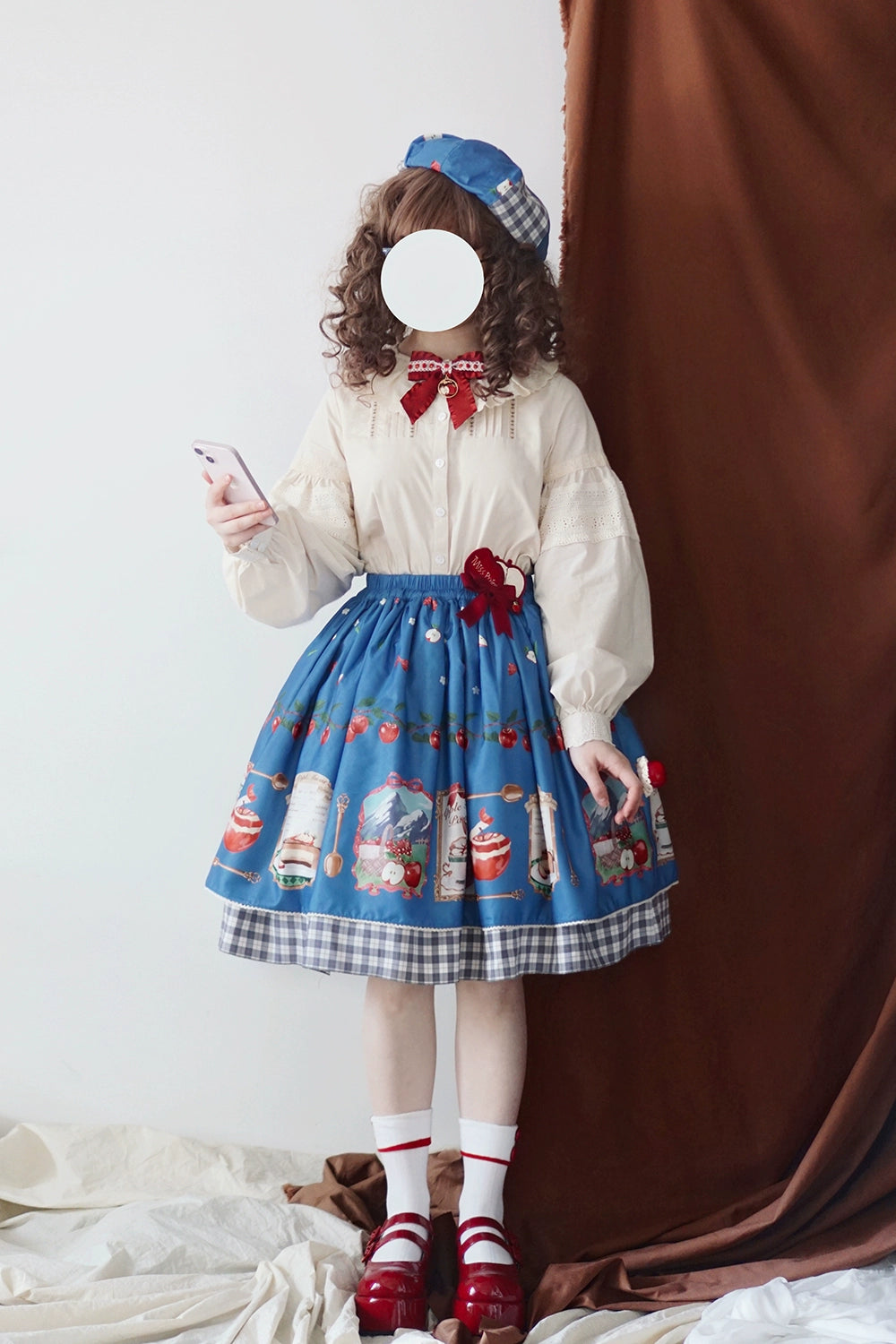 【予約販売】Apple Garden バイエルン風リバーシブルスカート