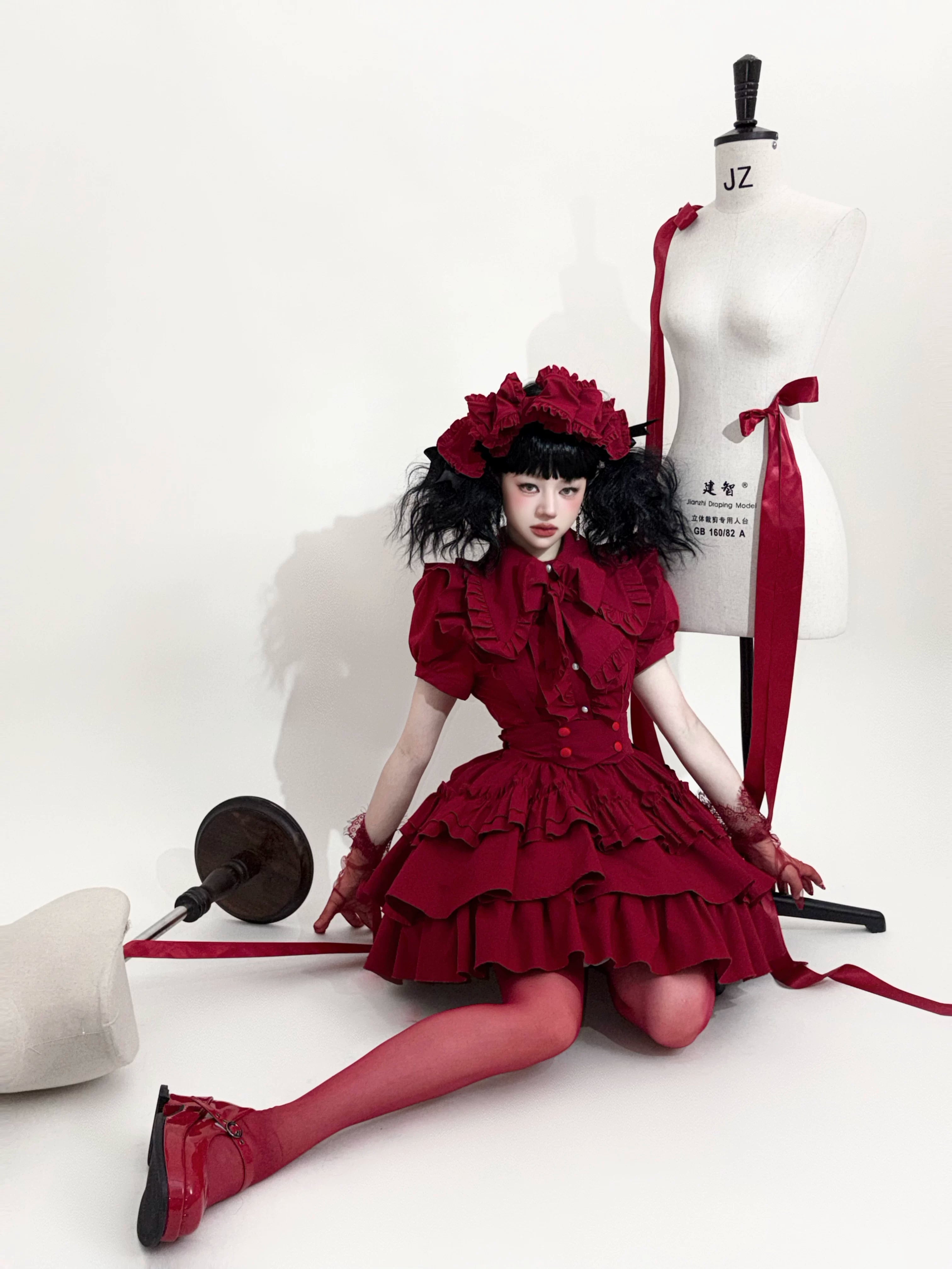 Doll's House フリル半袖ブラウス 全3色