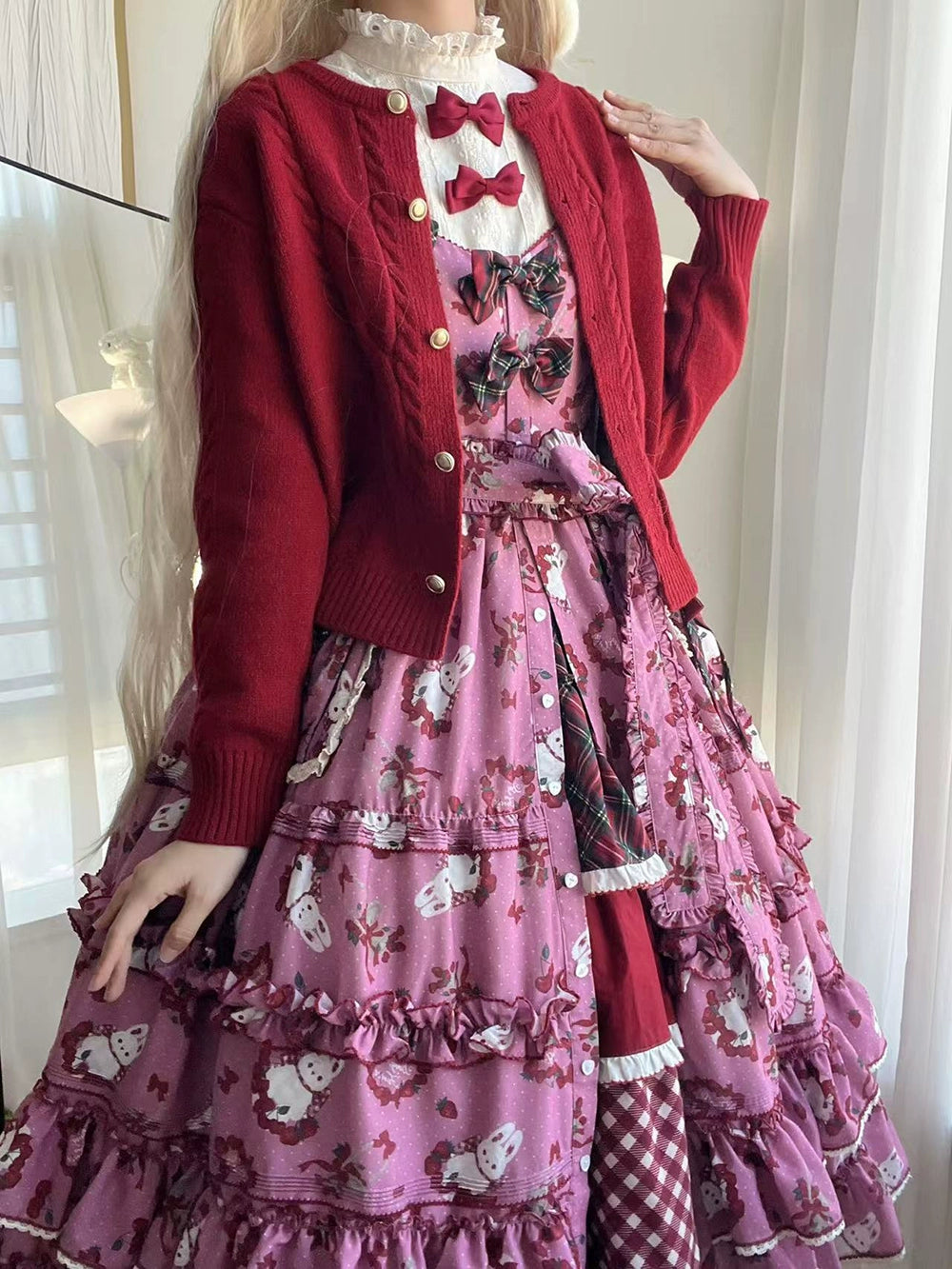 【予約販売】Sweet Berry Rabbit ジャンパースカート