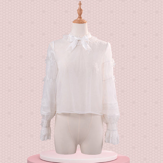 【受注予約12/23まで】Lace Figure シアーブラウス