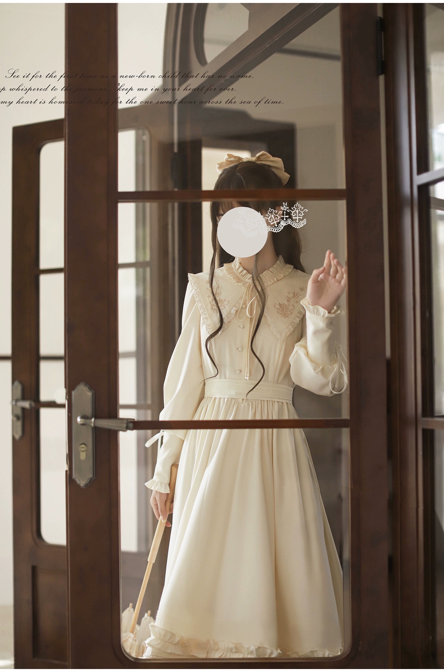 familiar 刺繍フリル襟 ワンピース 100 familiar 刺繍フリル襟 ワンピース 100