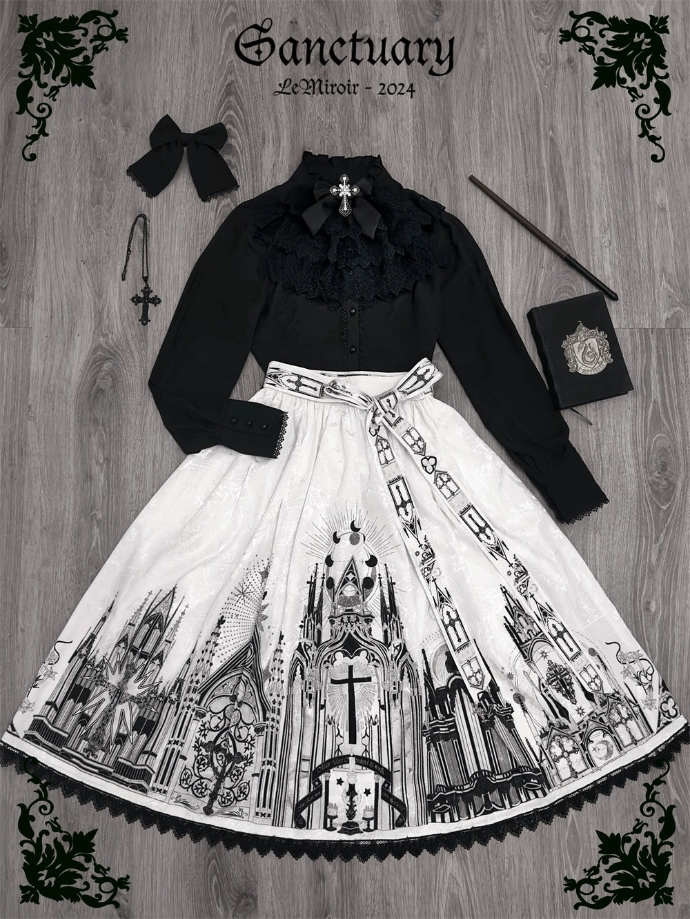 [Sale period ended] Sanctuary Gothic Lolita print skirt