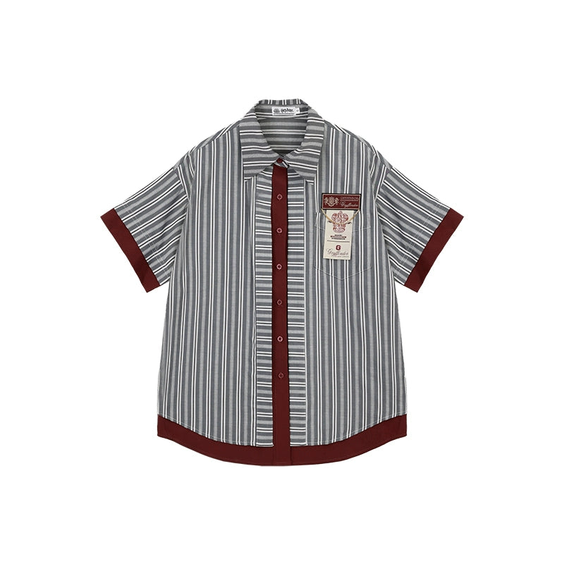 [Pre-order] Hogwarts School of Witchcraft and Wizardry Oversized Striped Shirt