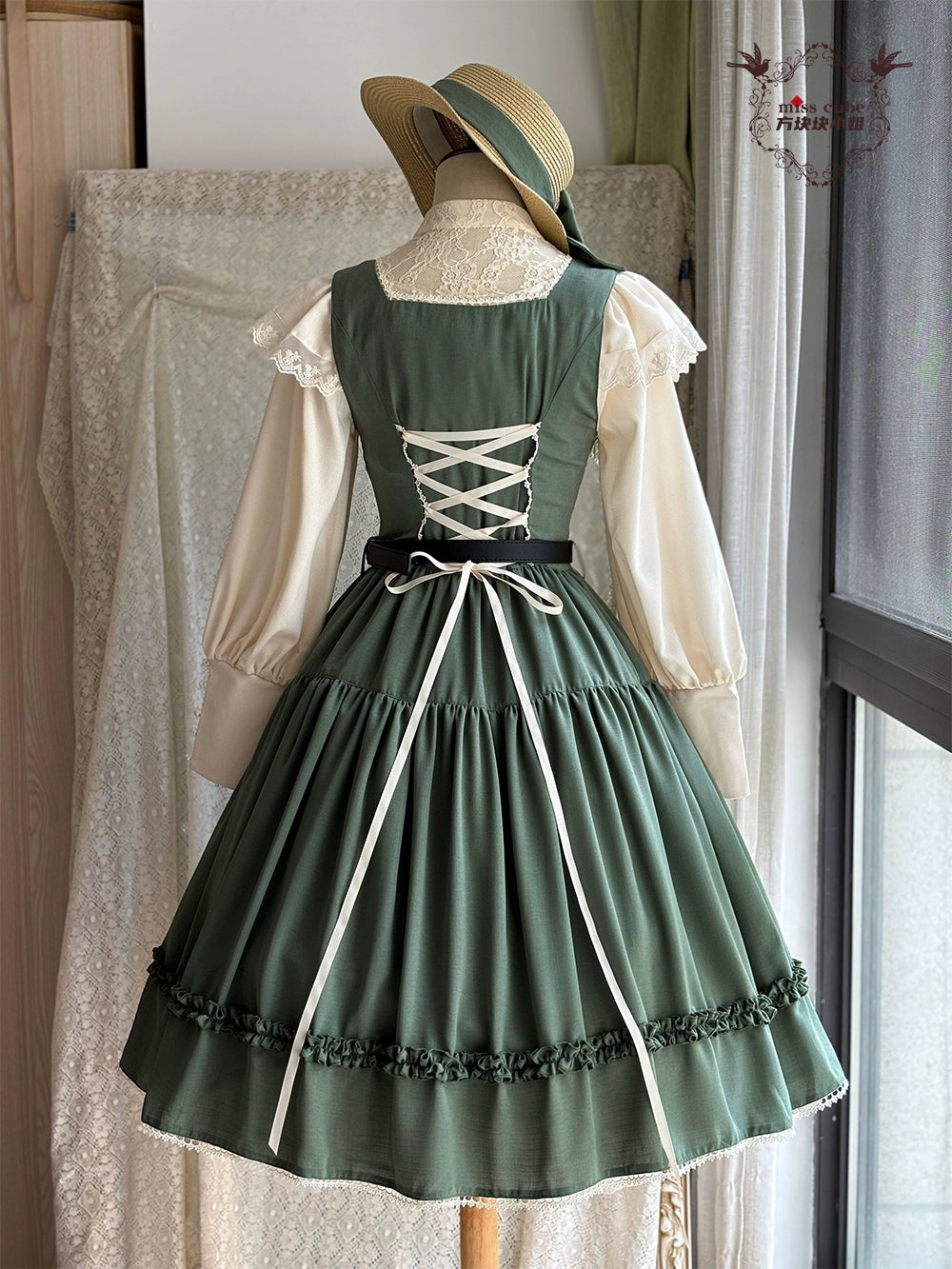 【予約販売】Sketch Wild Rose ジャンパースカート 無地タイプ