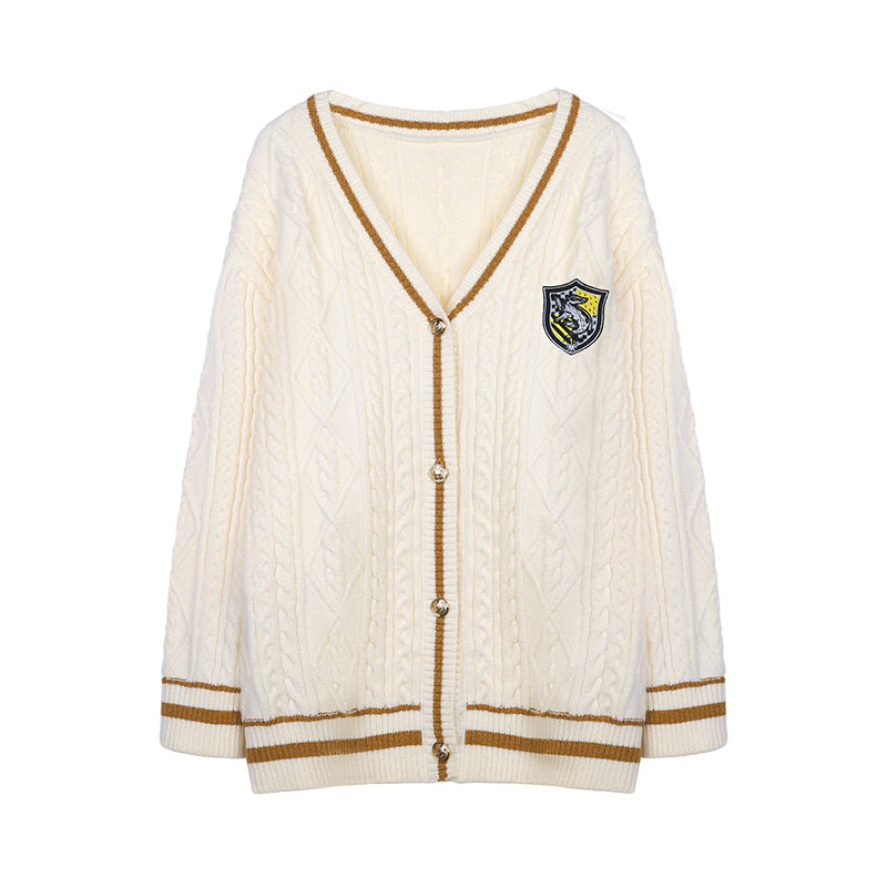 [Pre-order] Hogwarts School of Witchcraft and Wizardry Loose Fit Cable Cardigan