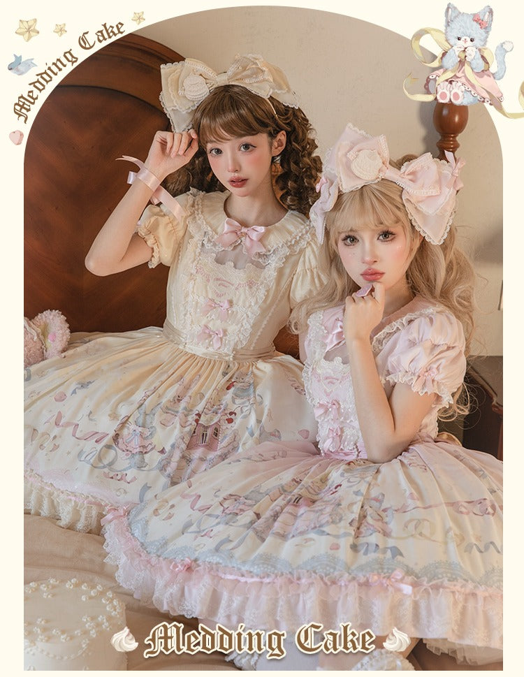 [Pre-orders available until 12/26] Sweet Wedding Cake Embroidered Dress