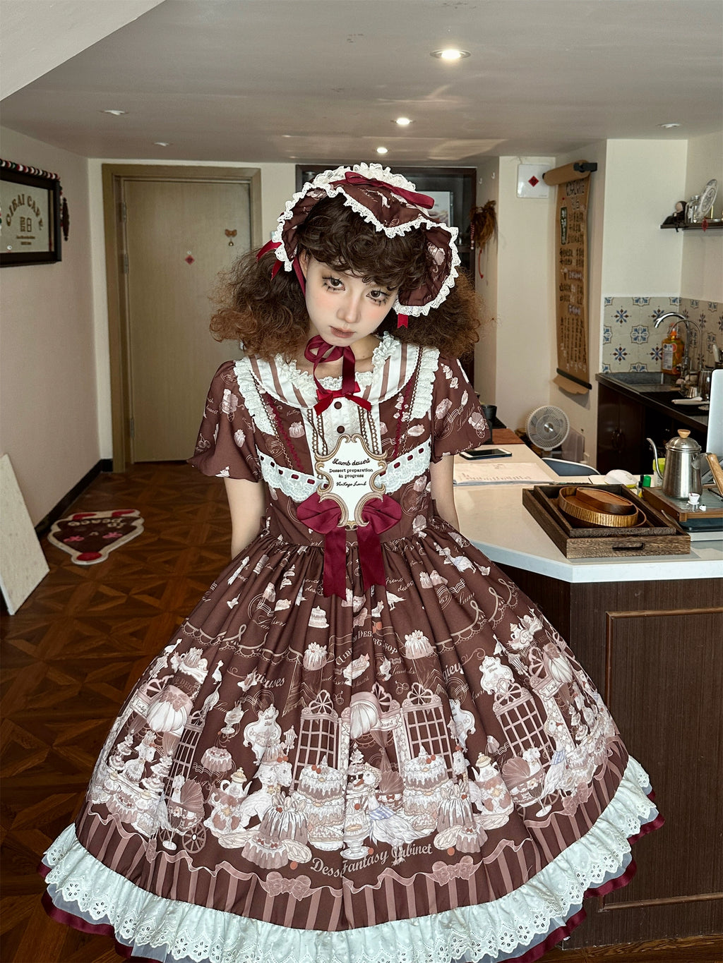 Antique Dessert Room 半袖ワンピース