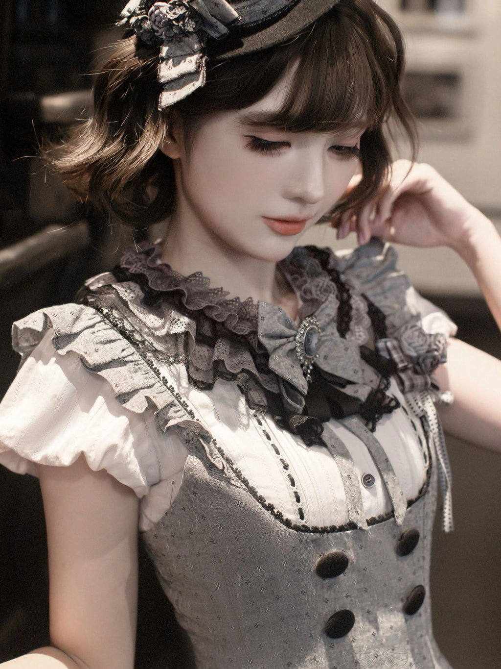 【受注予約6/17まで】Grey Poetry クラシカルジャンパースカート
