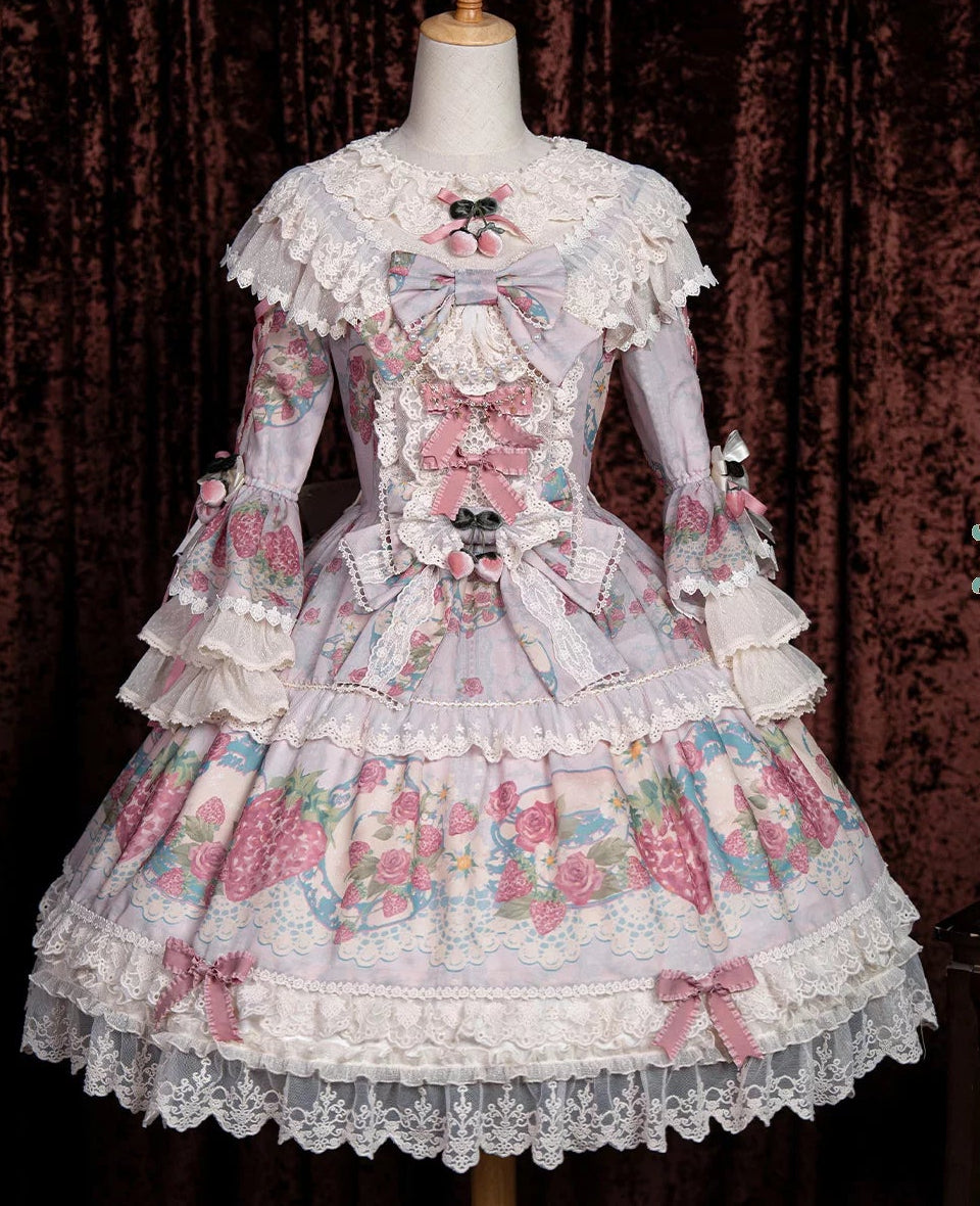 【受注予約11/12まで】 Porcelain Strawberry プリンセスドレス