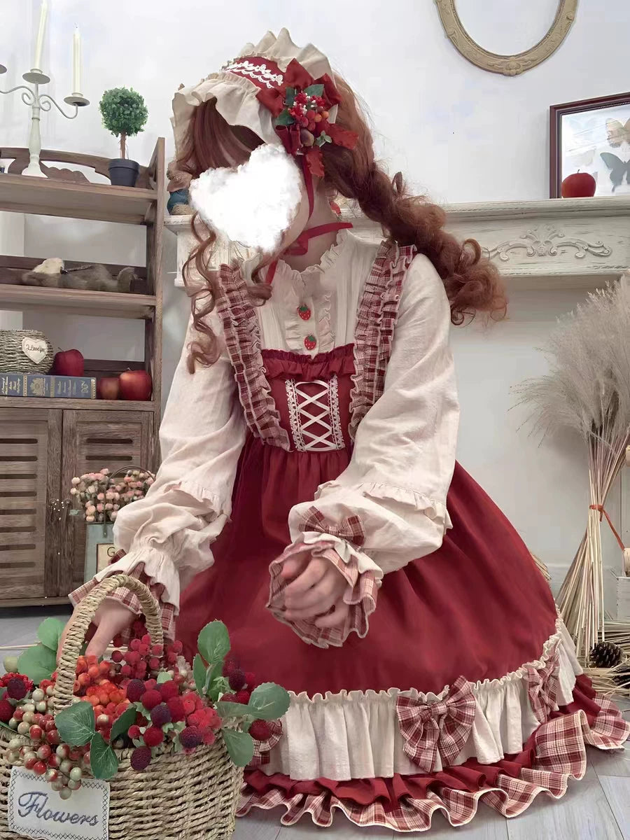 Berry Girl 赤ずきん風ワンピース フルセット