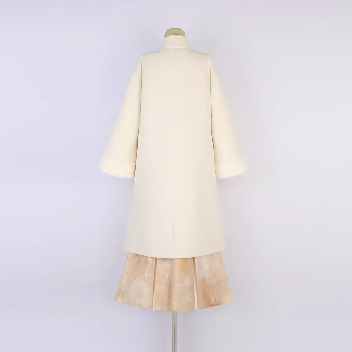 Late Autumn Forest Ginkgo Embroidered Long Coat