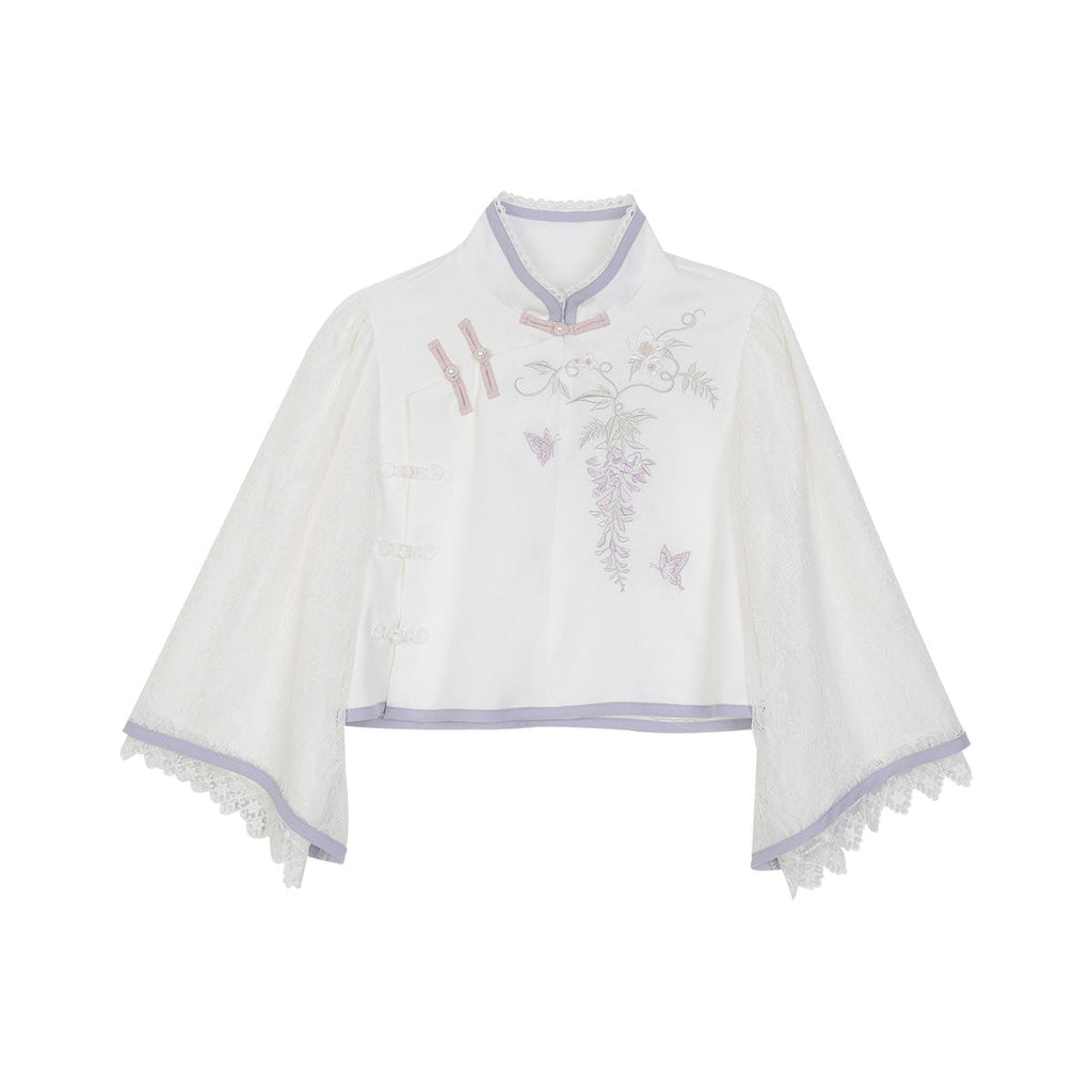 Wisteria 蝶と藤の華ロリセットアップ