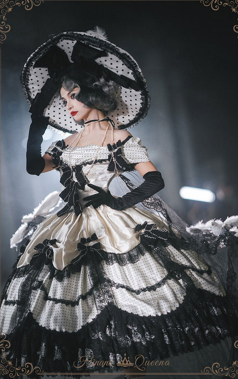 【受注予約11/23まで】The Nightingale of Paris モノトーンドレス・リボンタイプ