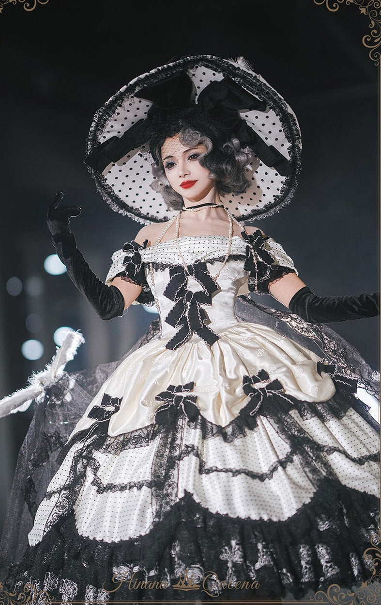 【受注予約11/23まで】The Nightingale of Paris モノトーンドレス・リボンタイプ