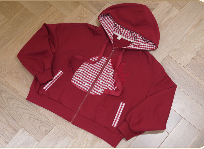 【受注予約12/18まで】Strawberry and Bear Theater ジップアップフーディー