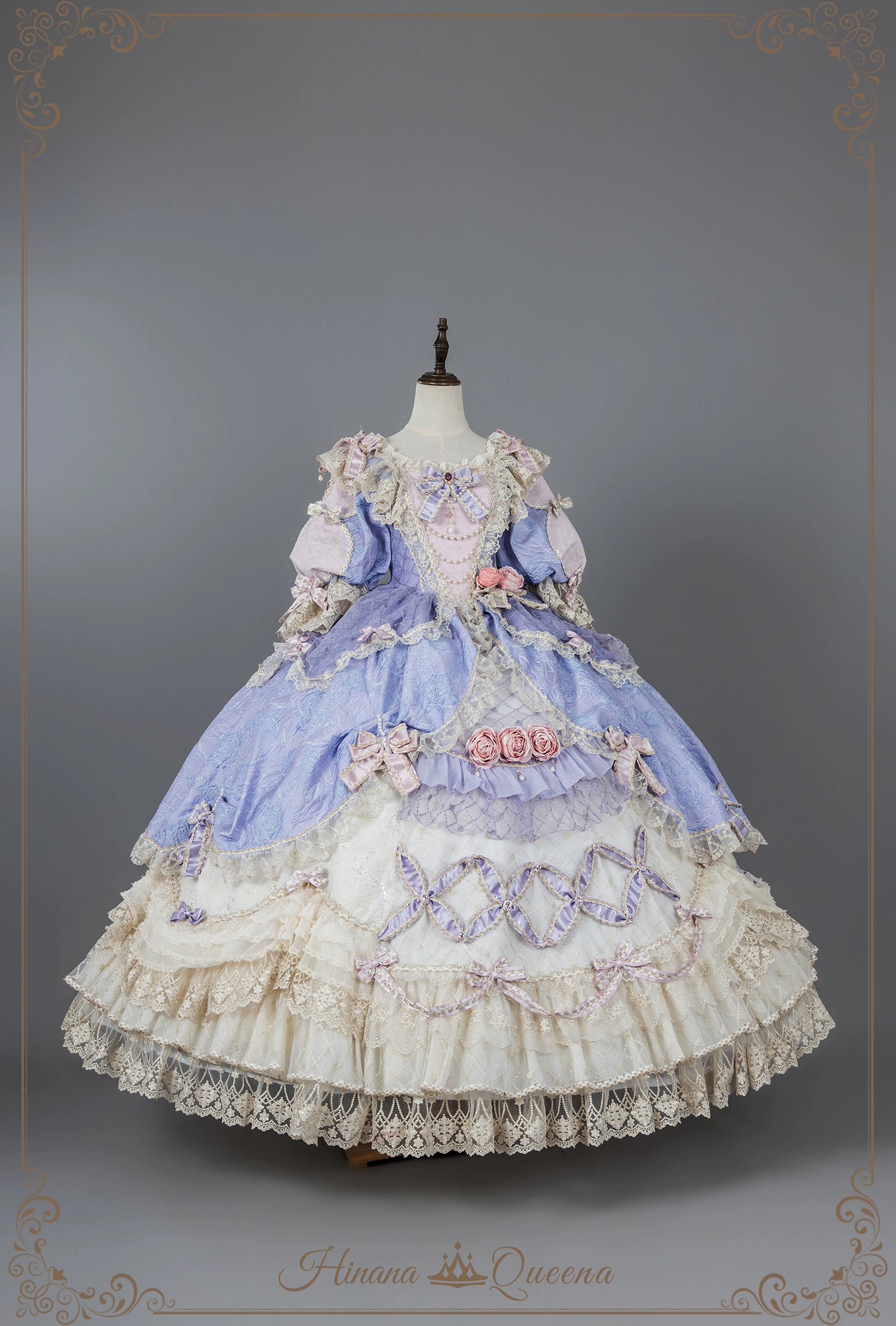 イタリア製 パープル DONNA KARAN ダナキャラン ロングドレス S 衣裳