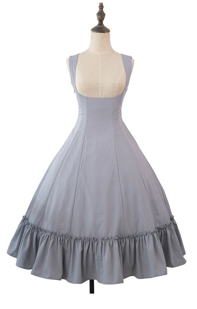 【受注予約12/3まで】Monochrome Reverie ジャンパースカート・無地