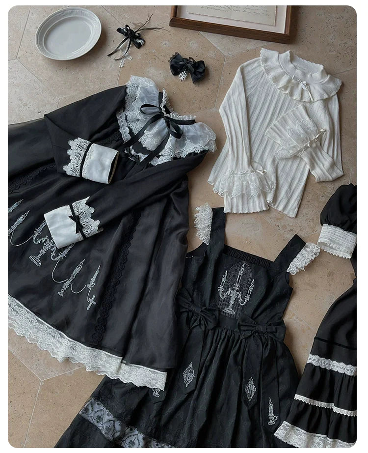 [Resale/Pre-orders available until 11/3] Evensong ribbon jumper skirt
