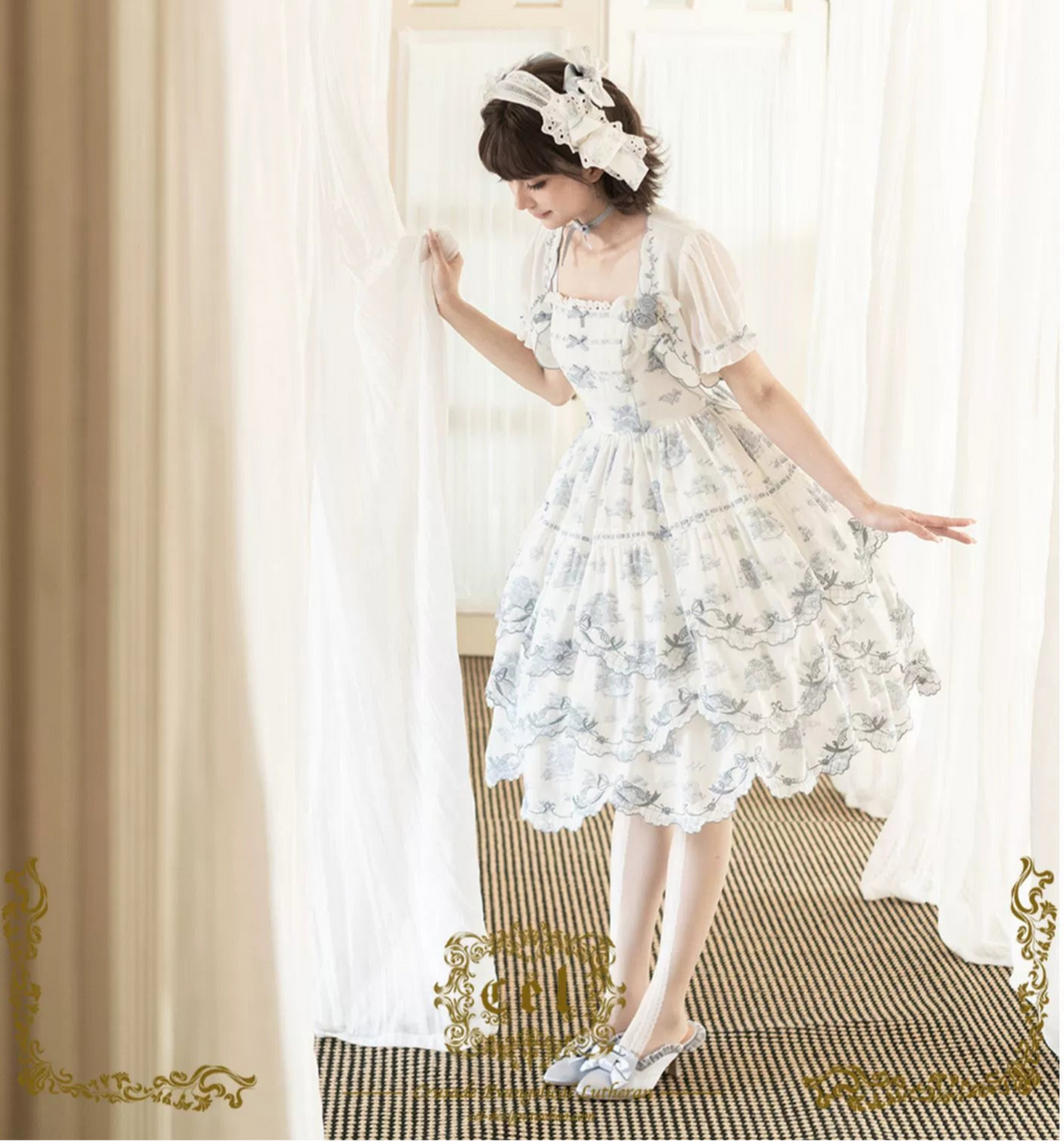 【受注予約6/18まで】Coppelia 刺繍ジャンパースカート