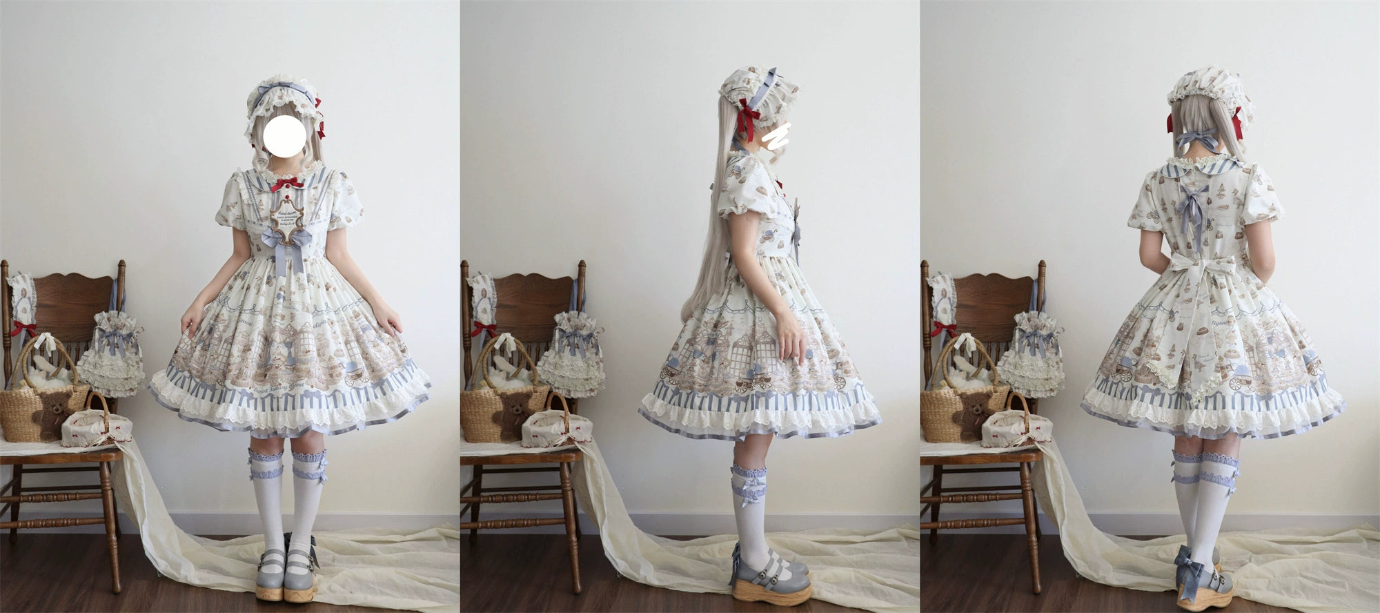Antique Dessert Room 半袖ワンピース