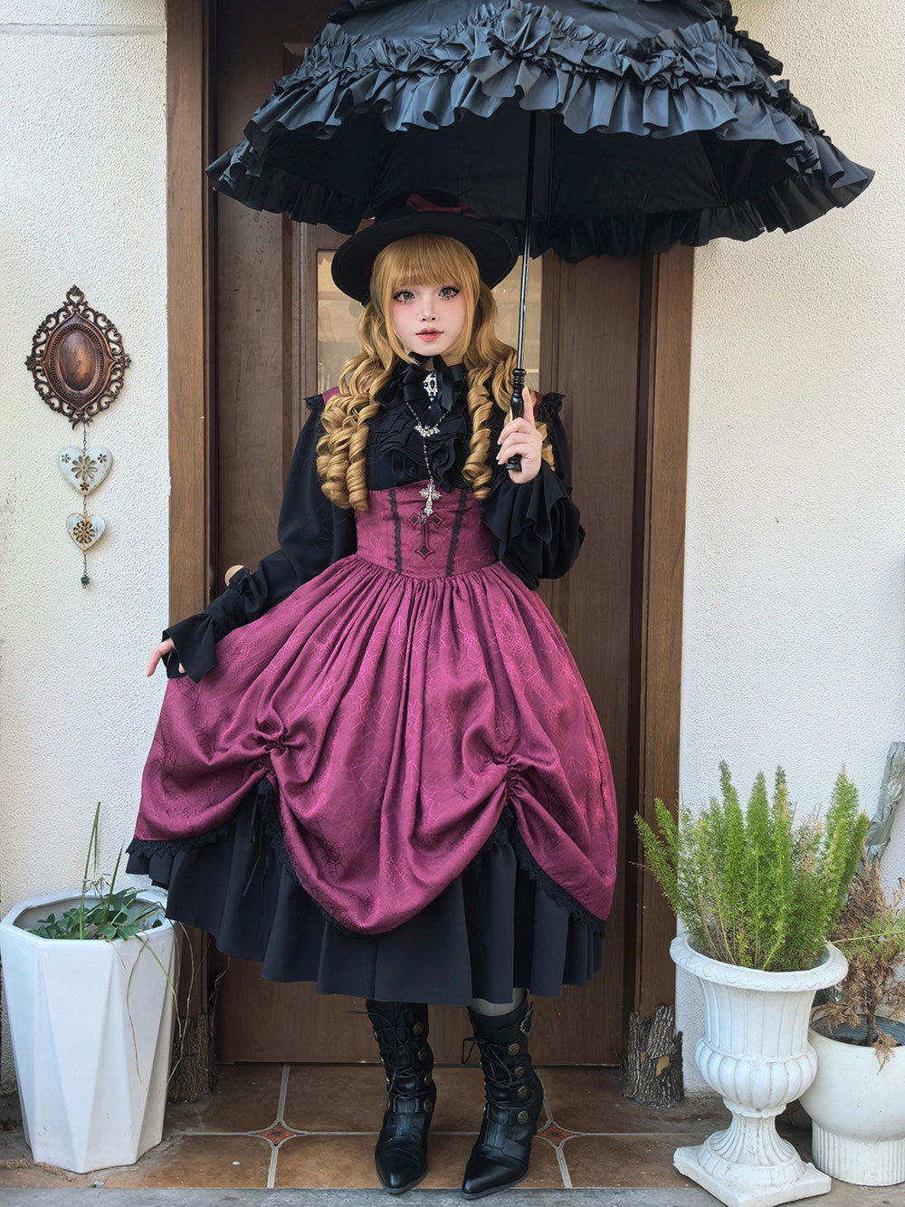 【受注予約1/18まで】Blood Night Lantern Master ジャガードジャンパースカート