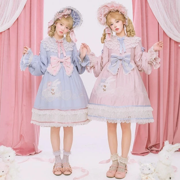 【再販・受注予約12/23まで】Lace Figure アップリケワンピース