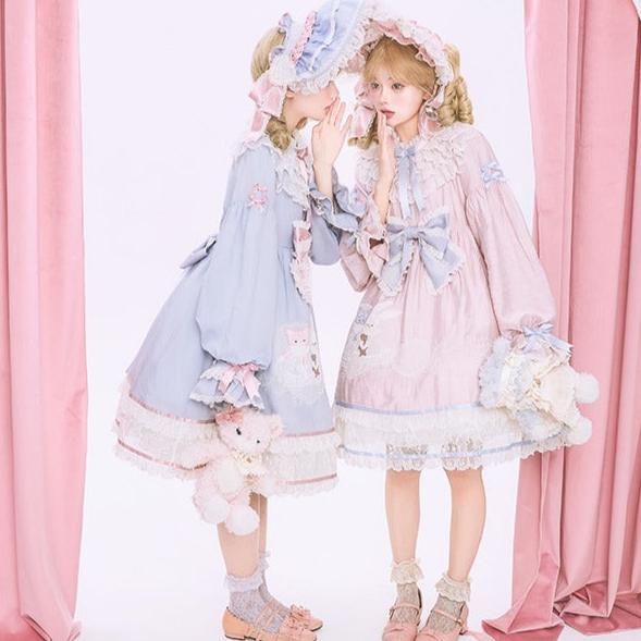 【再販・受注予約12/23まで】Lace Figure アップリケワンピース