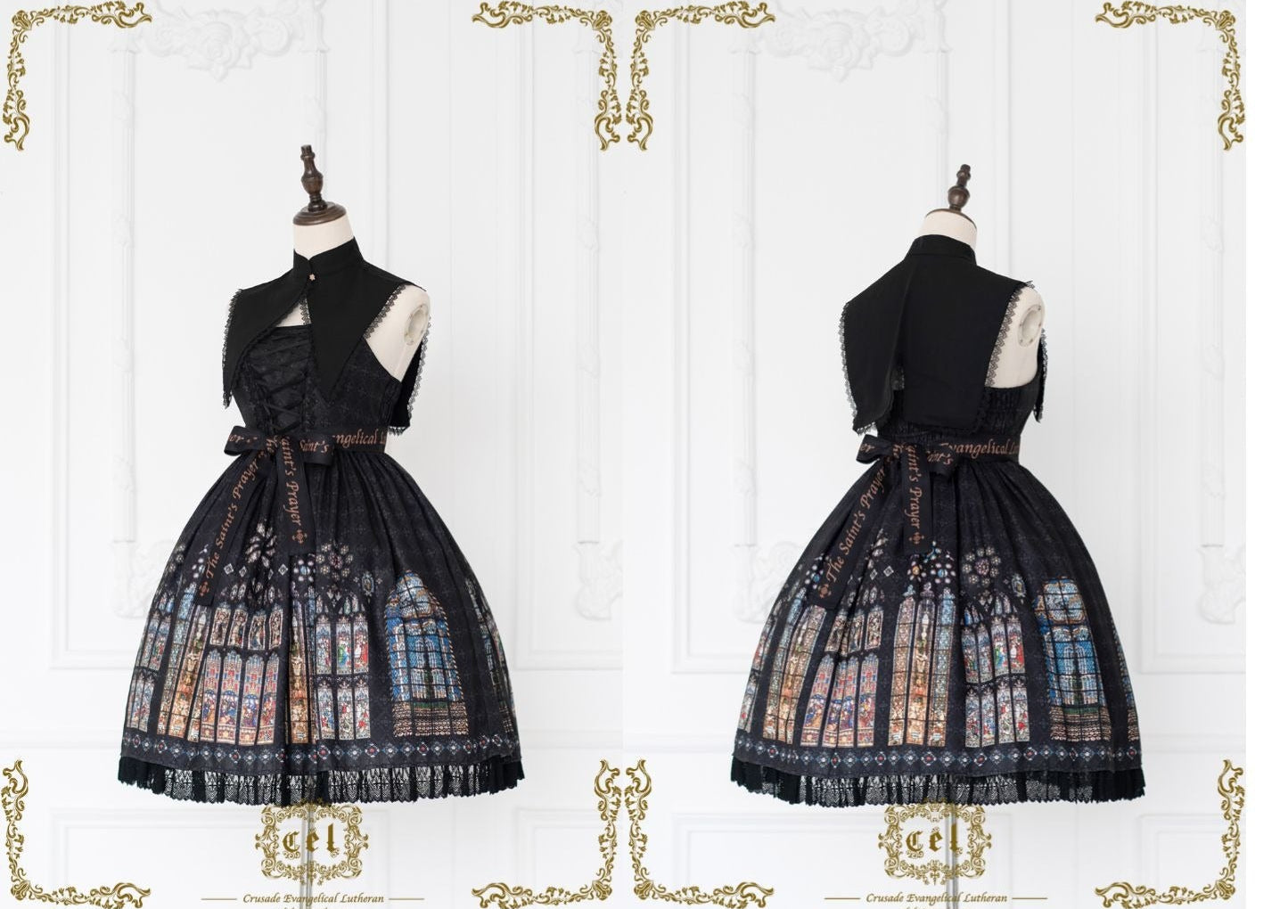 [Pre-orders available until 2/10] The Holy Cross Short-length jumper skirt with detachable collar