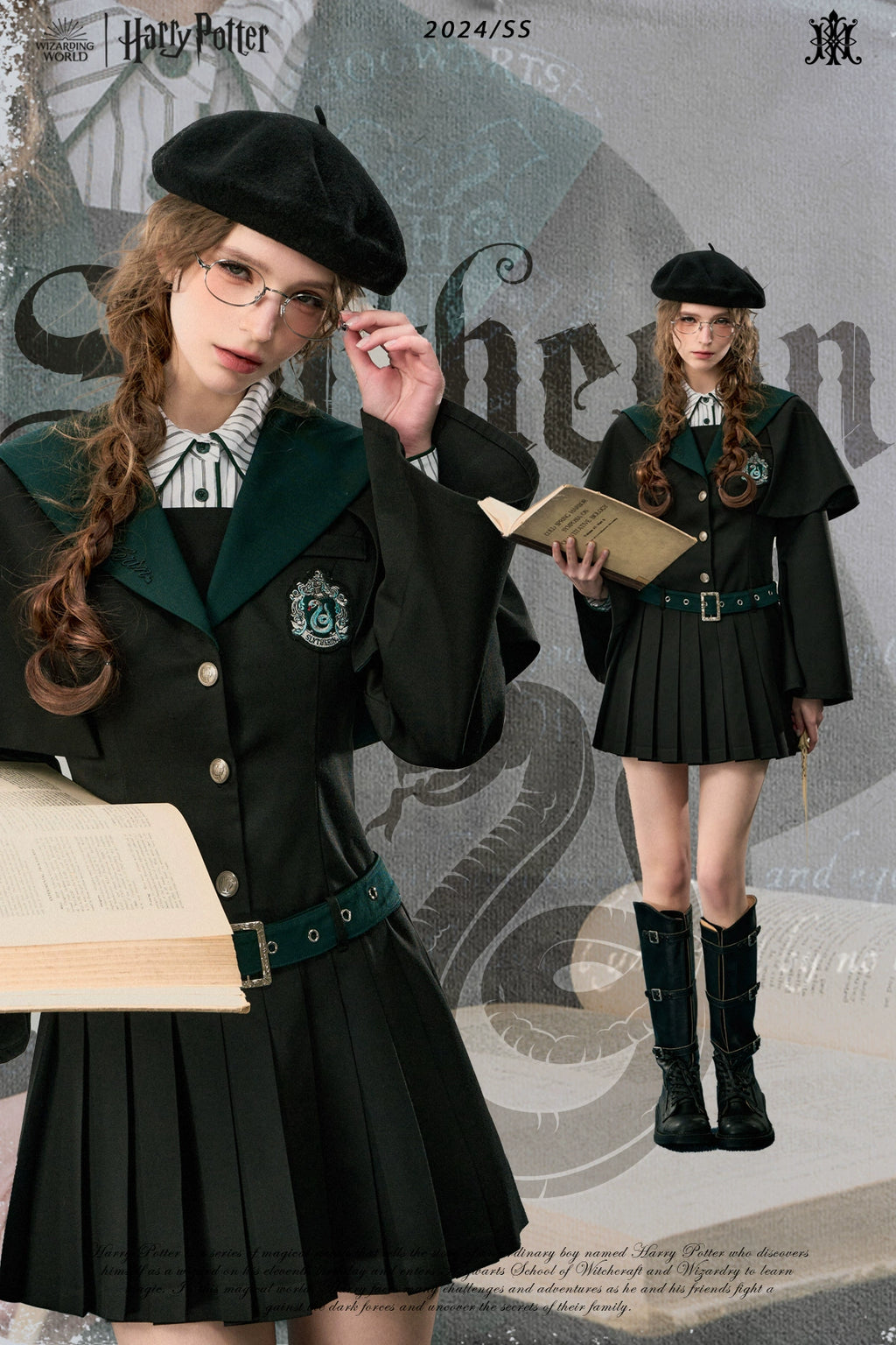 [Pre-order] Hogwarts School of Witchcraft and Wizardry Cape Design Mini Dress