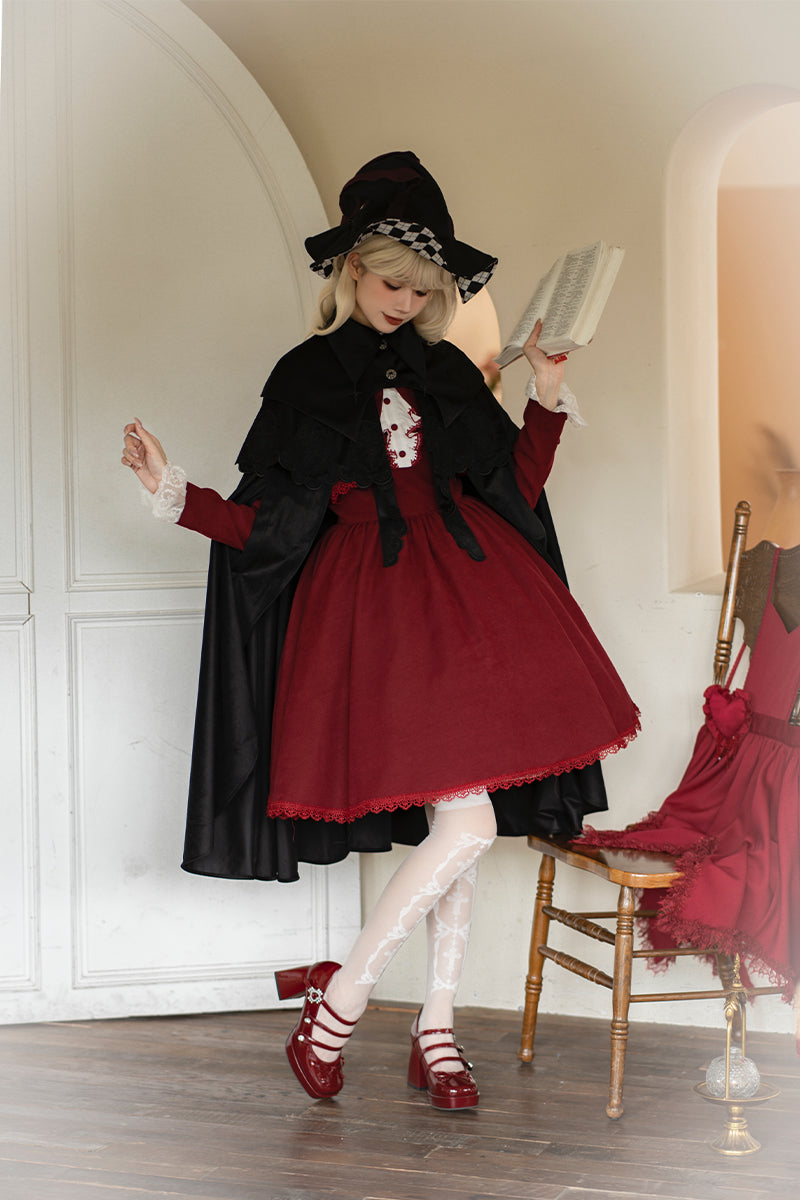Thorns Cross 2way black cloak RonRon Thorns Cross 2way black cloak RonRon