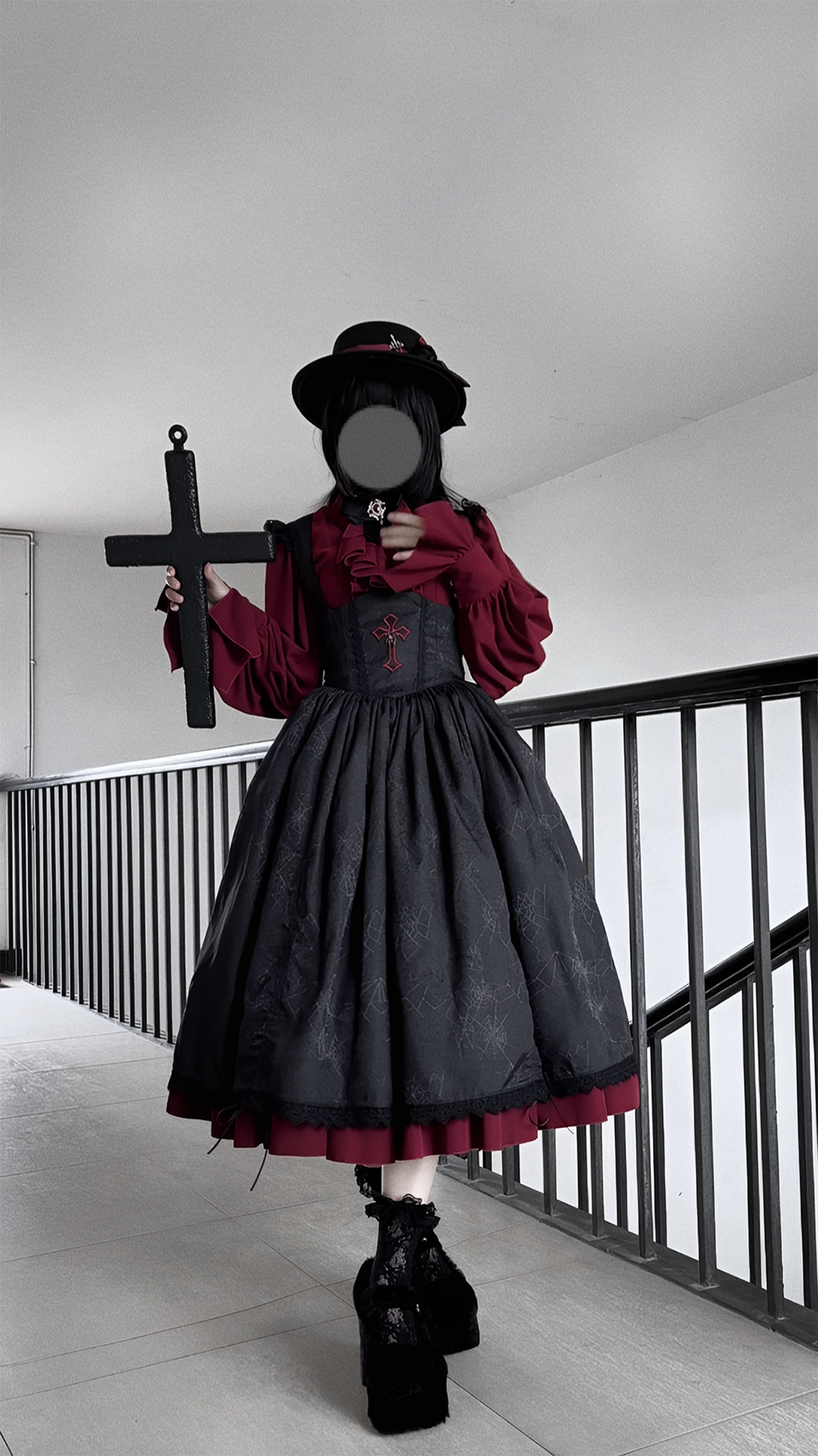 【受注予約1/18まで】Blood Night Lantern Master ジャガードジャンパースカート