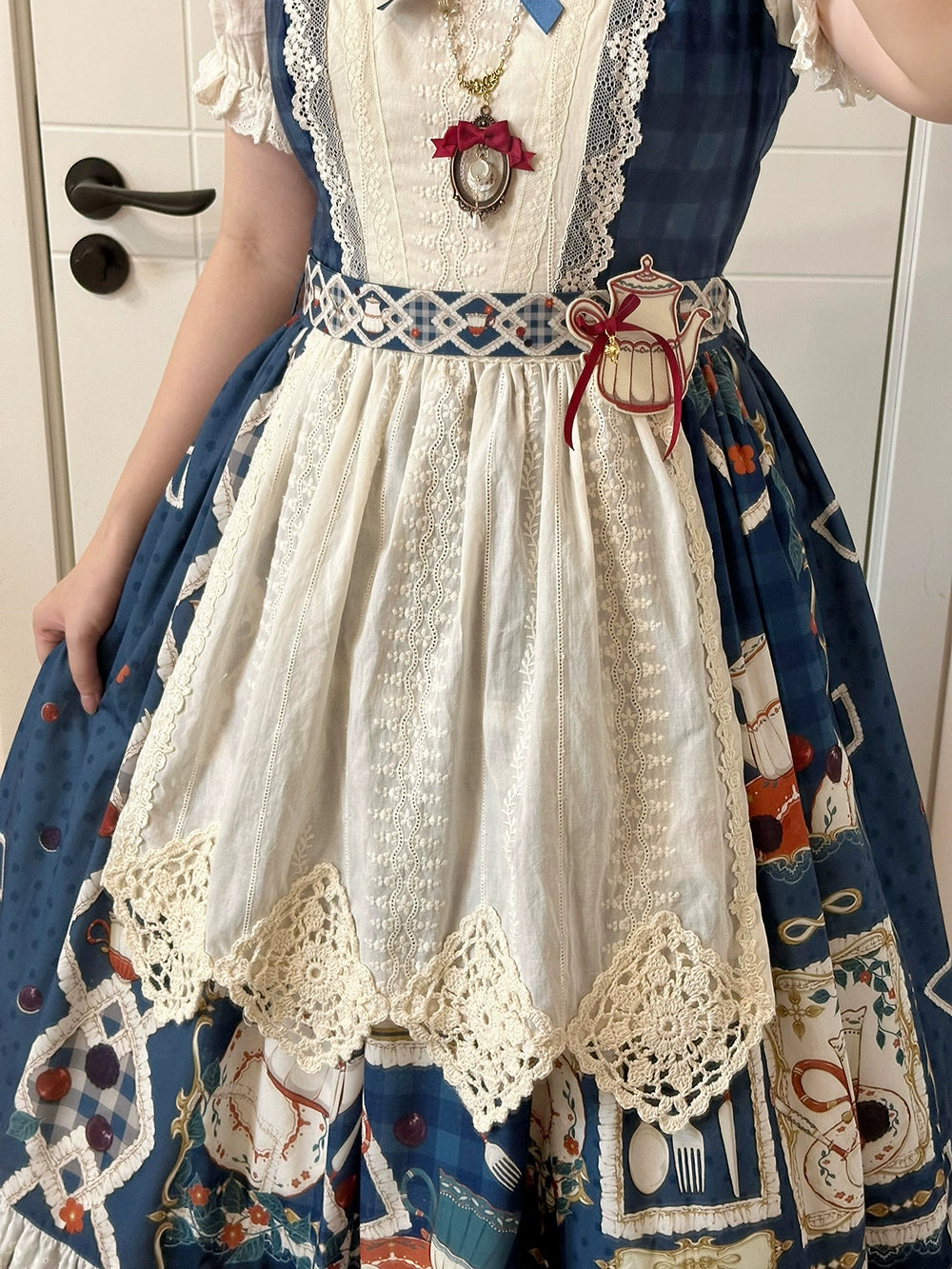 【予約販売】Picnic Tea Party スクエアネックワンピース