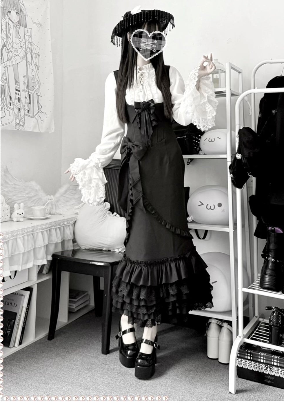 【受注予約11/4まで】Secret Lady マーメイドスカート＆ブラウスセット