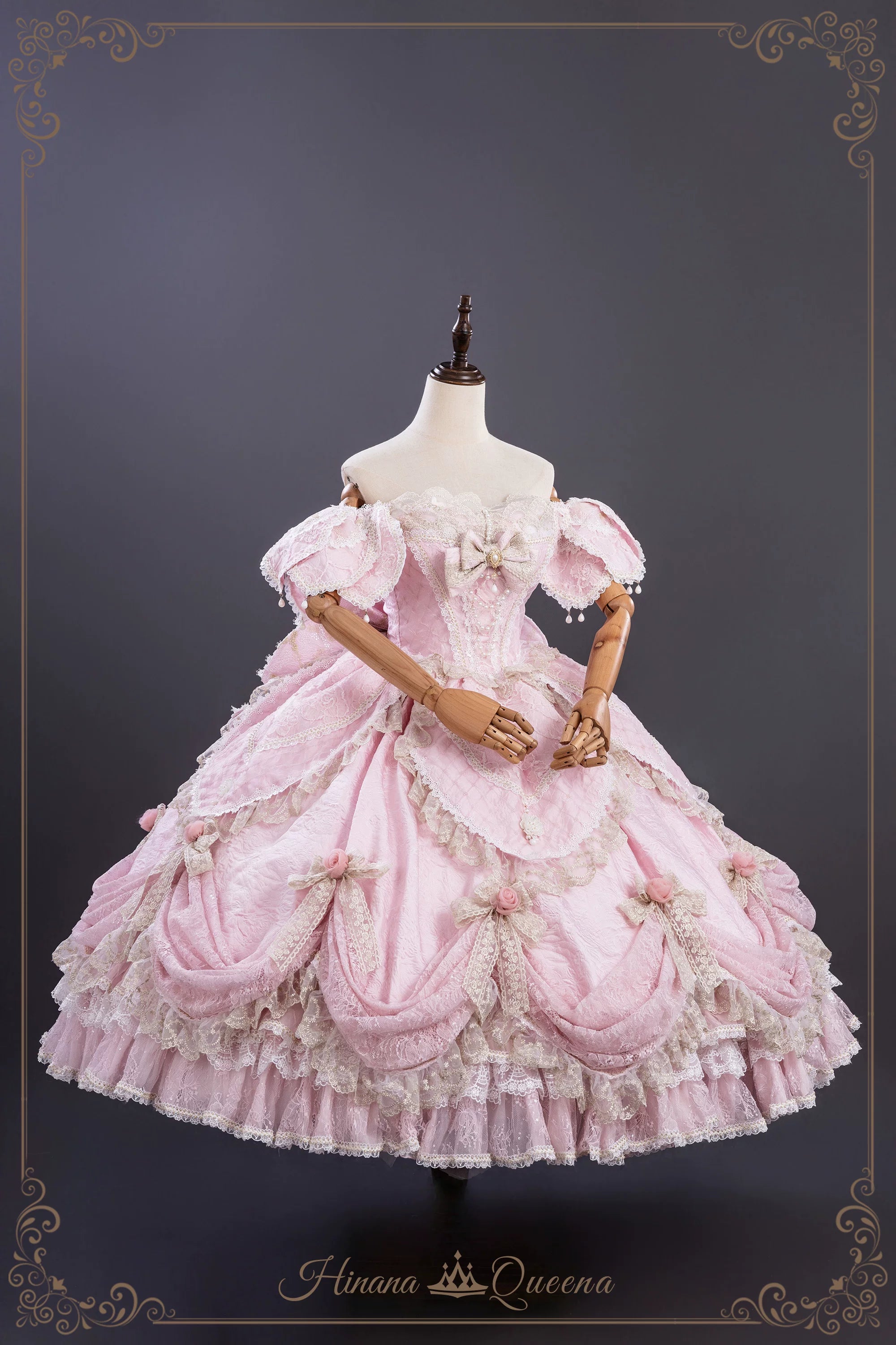【受注予約9/16まで】With Bell プリンセスドレス ショート丈・ピンク