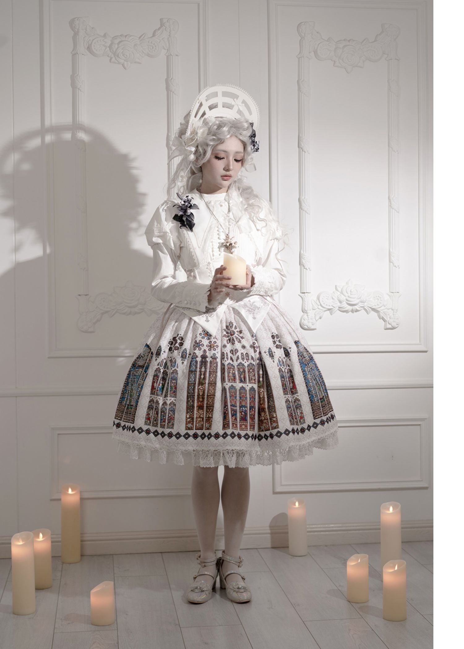 The Holy Cross コルセット一体型スカート