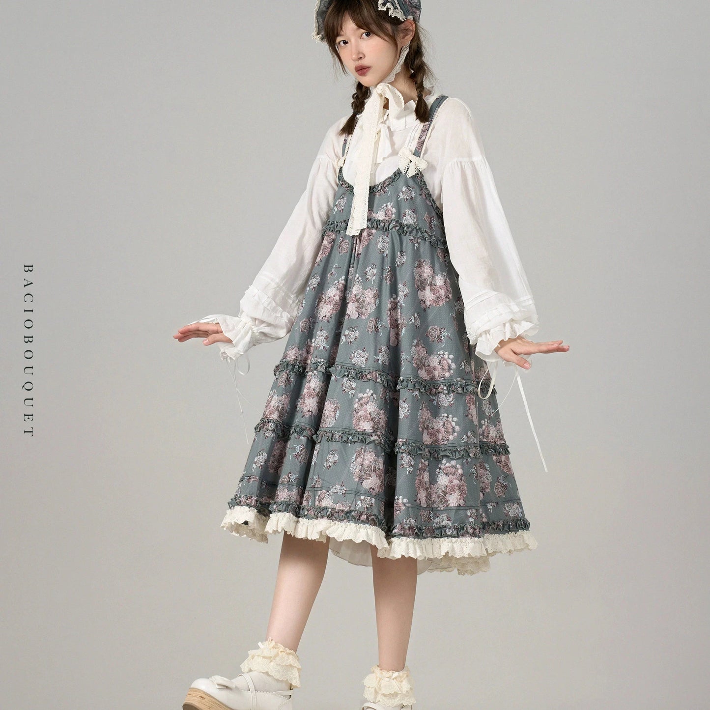 [Pre-orders until 9/9] Bouquets for Autumn Days Overalls Jumper Skirt