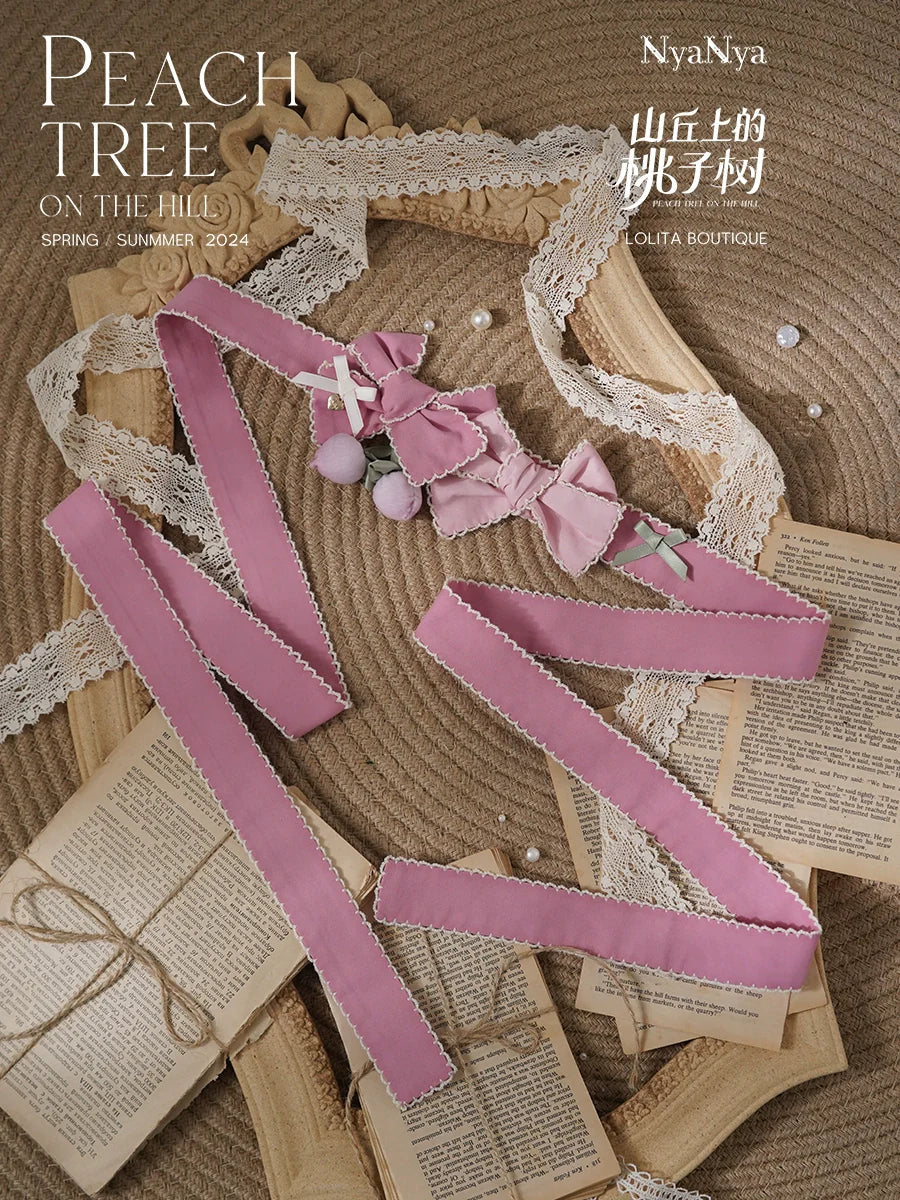 PEACH TREE 刺繍半袖ブラウス