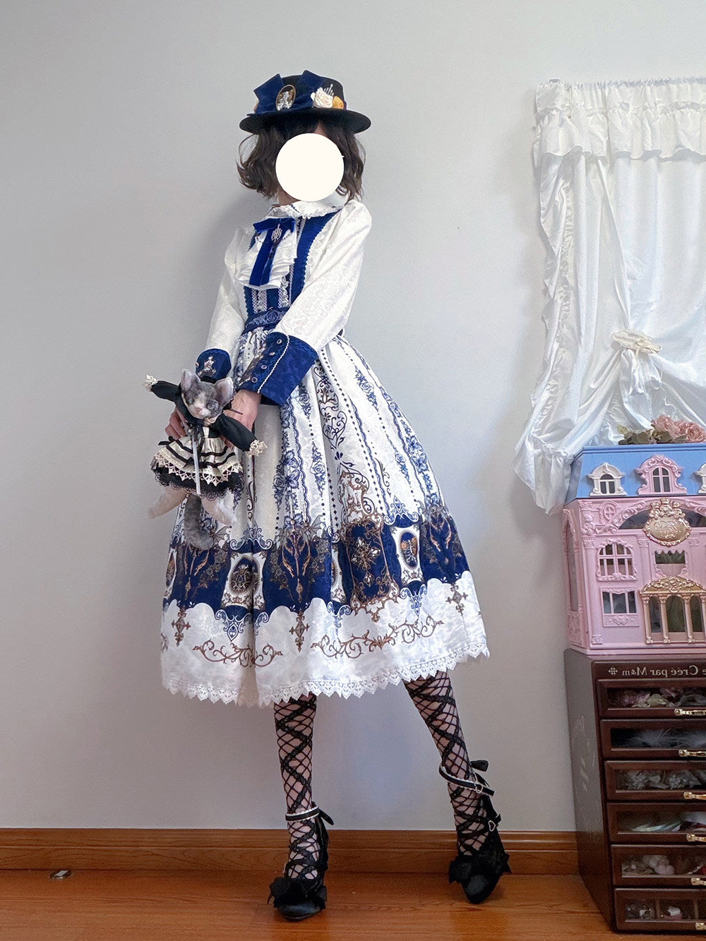 【受注予約1/18まで】Blood Night Lantern Master プリントワンピース・ストレート袖タイプ