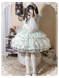 【予約販売】Antique Doll 刺繍レースのジャンパースカート