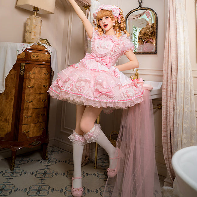 【受注予約12/8まで】Candy Doll サスペンダースカート