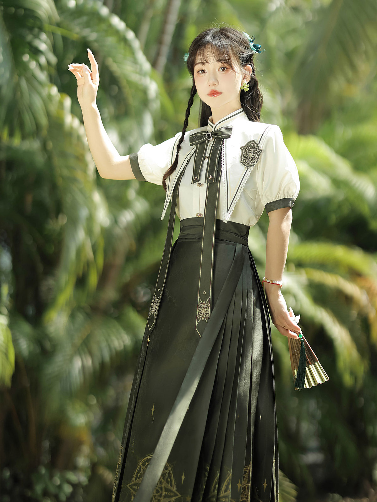 魔法学校 サマークラシカル 華ロリ制服風セットアップ
