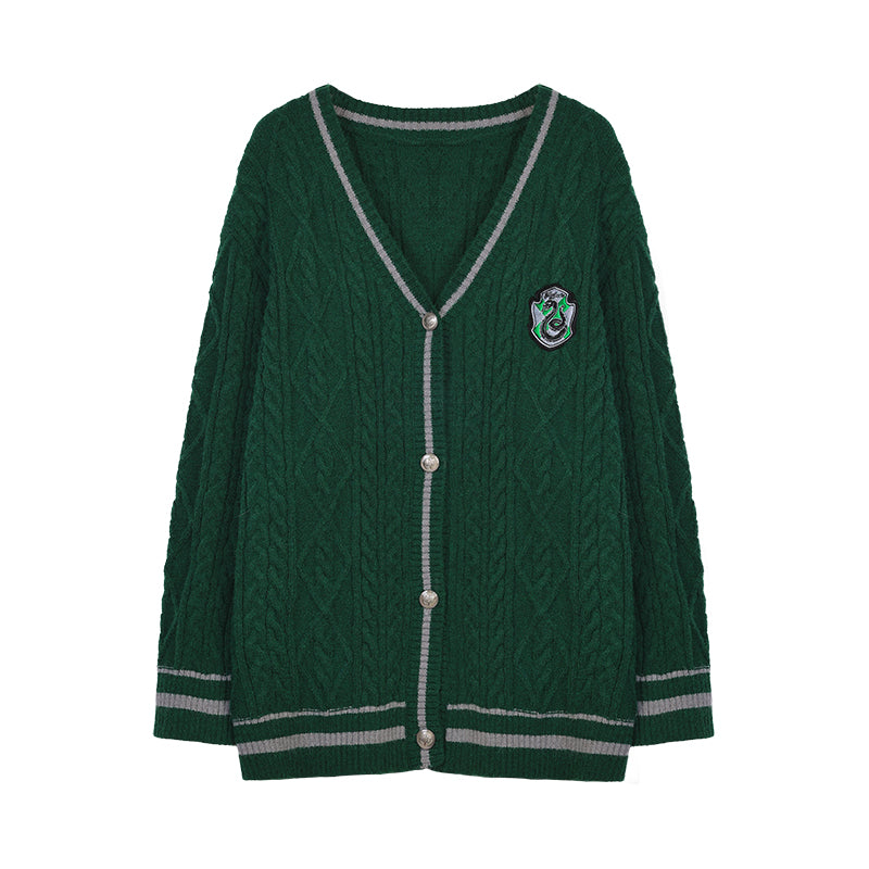 [Pre-order] Hogwarts School of Witchcraft and Wizardry Loose Fit Cable Cardigan